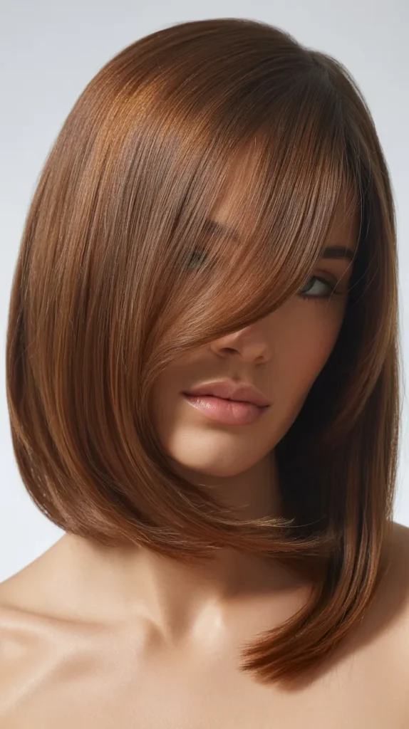 Side-Swept Curtain Bang Variation