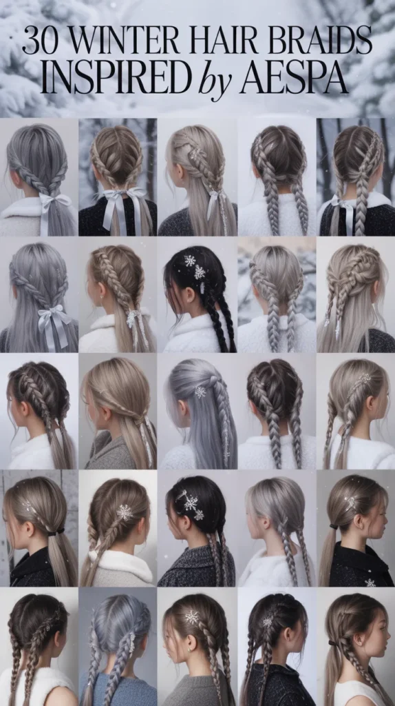 30 Winter Hair Braids Inspired by Aespa 30 Winter Hair Braids Inspired by Aespa