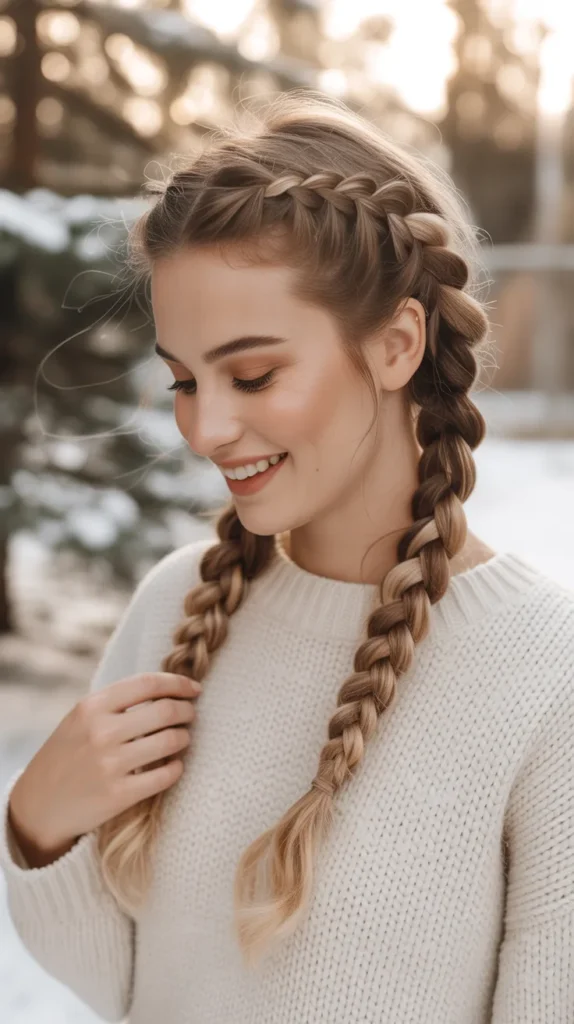Braided Pigtails (Double Side Braids)