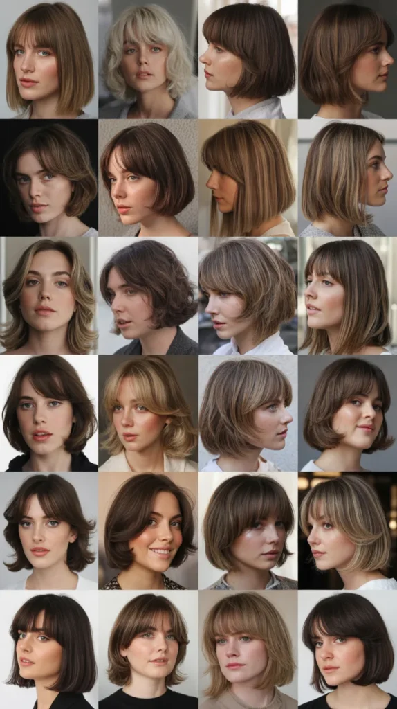 26 Beautiful Long Bob Hairstyles with Curtain Bangs