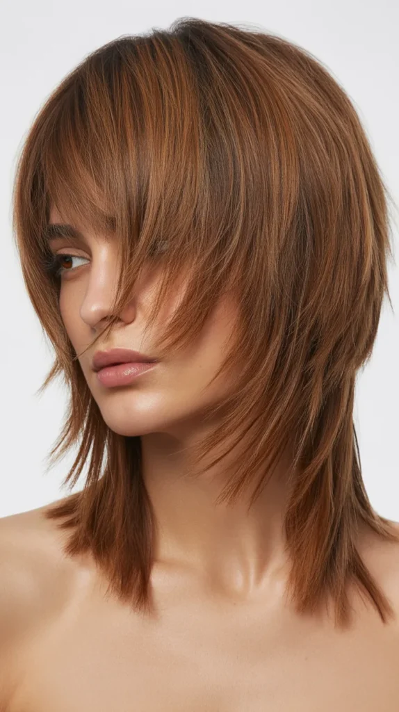 Choppy Long Bob with Piecey Bangs