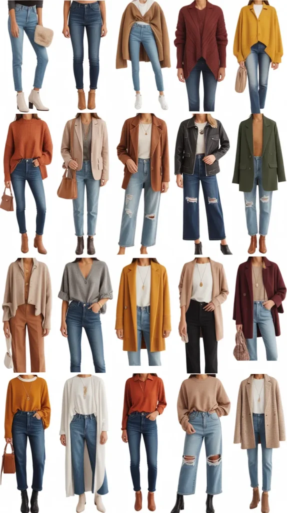30 Chic Casual Fall Outfits for Women with Jeans