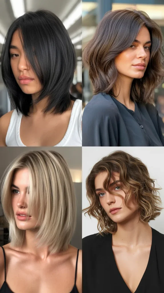 Layered Long Bob for Thick Hair