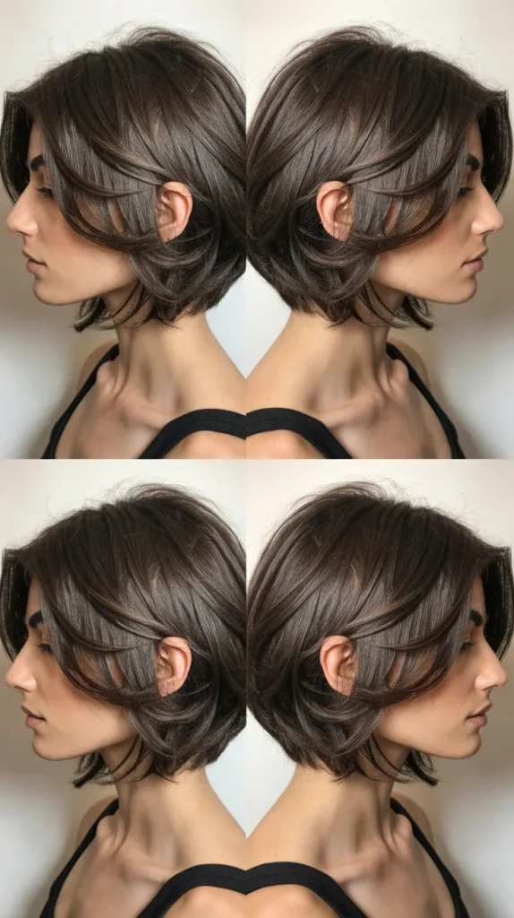 Asymmetrical Layered Long Bob
