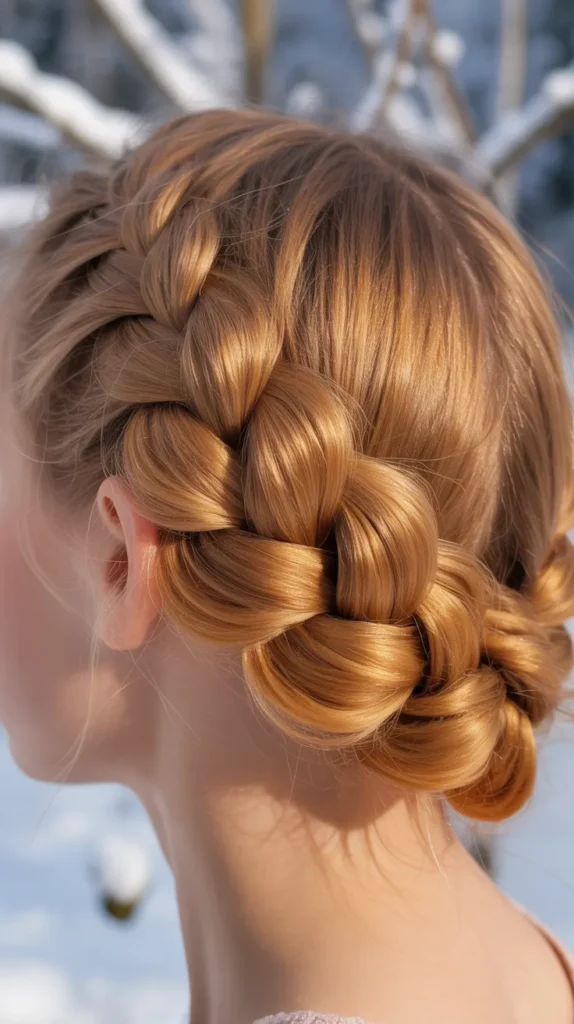 Honey Blonde Milkmaid Braids