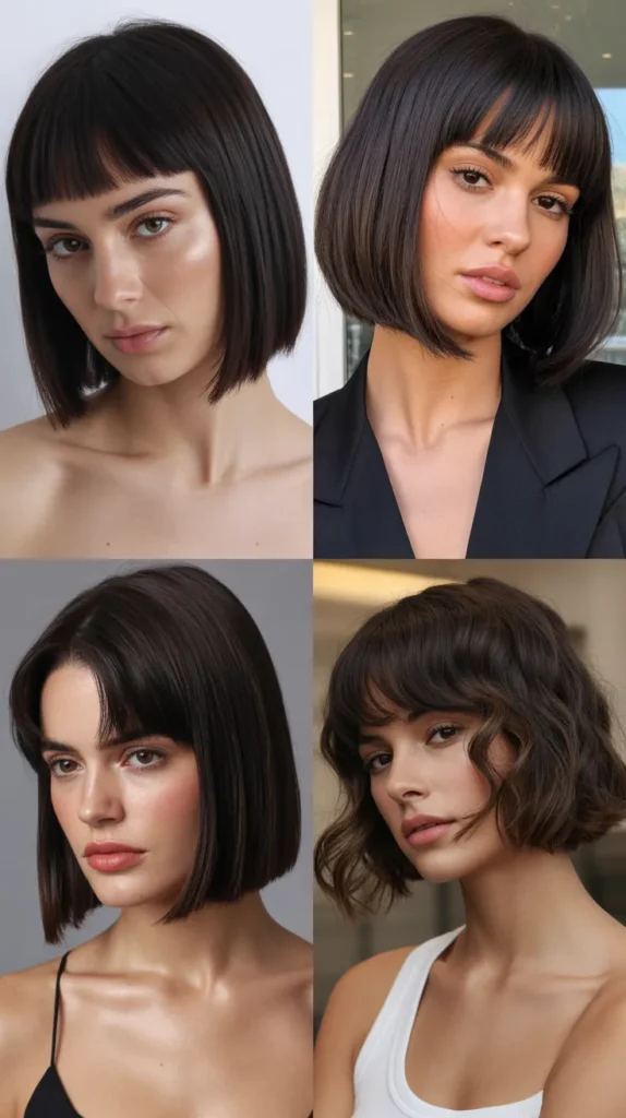 Long Bob with Micro Bangs