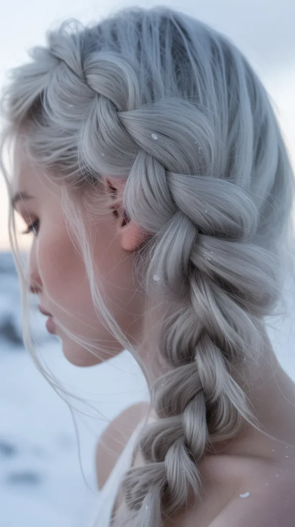  Icy Platinum Blonde Braids