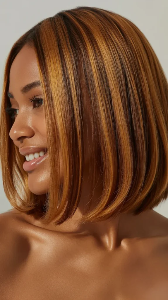 Long Bob with Highlights
