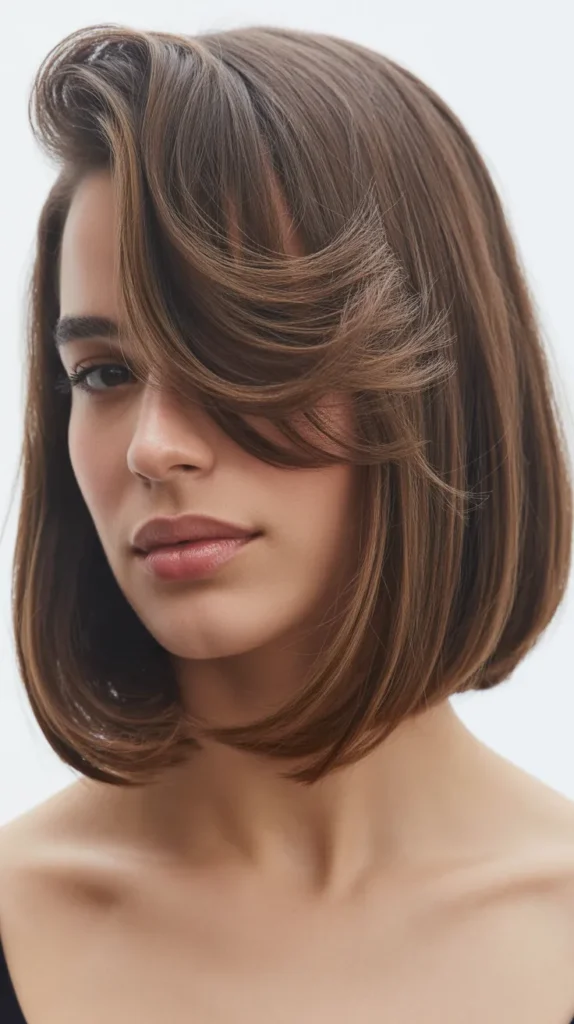 Long Bob with Grown-Out Fringe