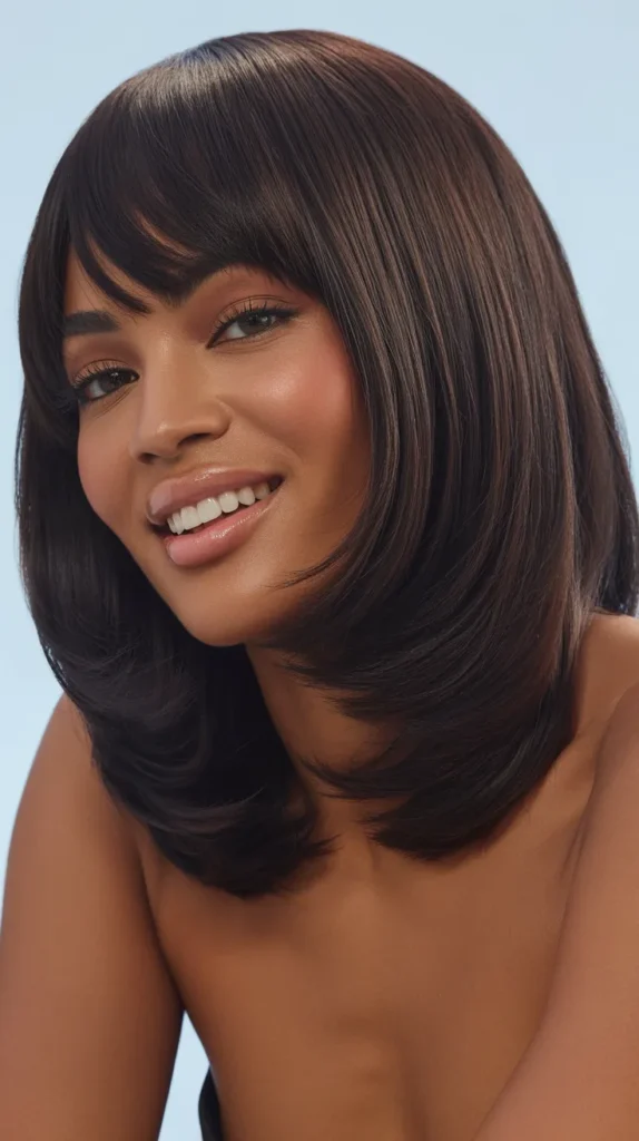 Long Bob with Curtain Bangs