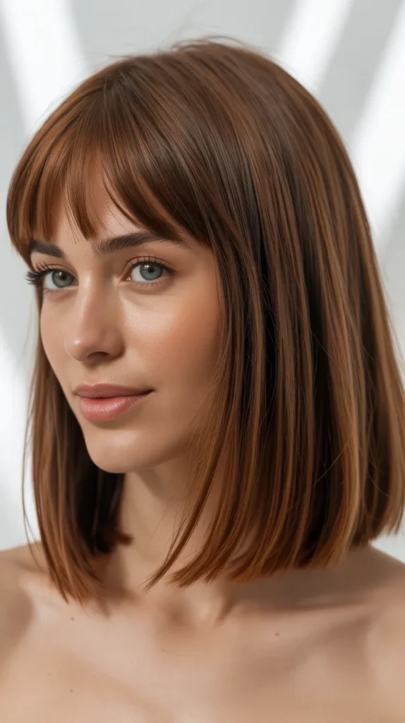 Long Bob with Wispy Micro Bangs
