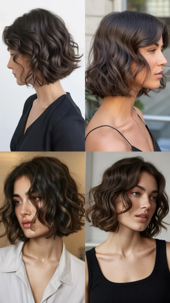 Wavy Tousled Long Bob