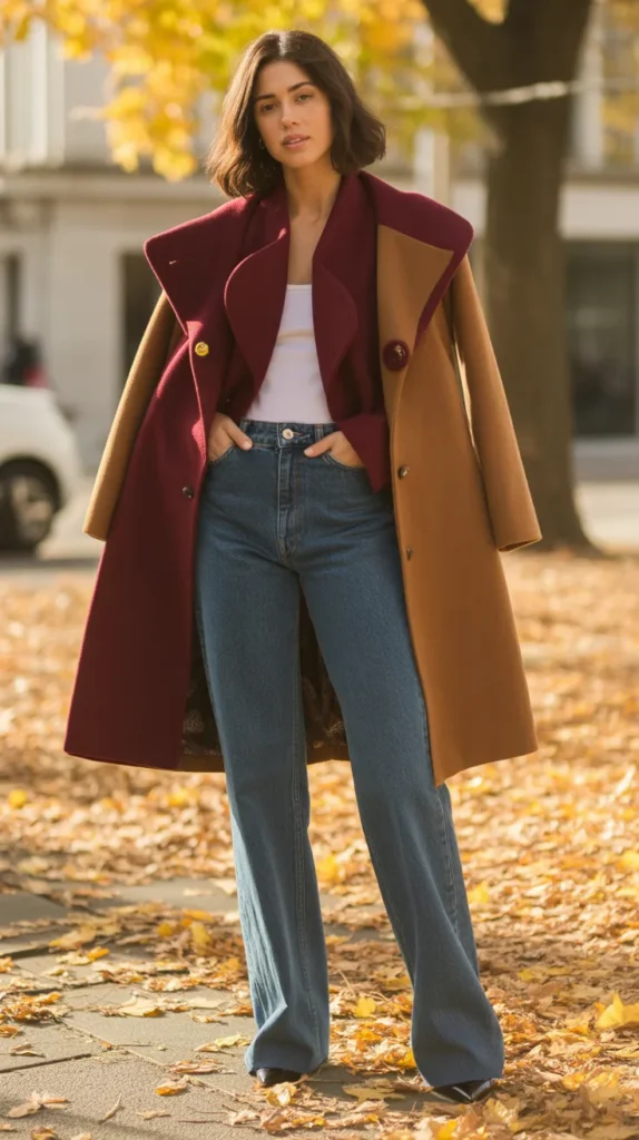  Statement Coat and Straight Jeans