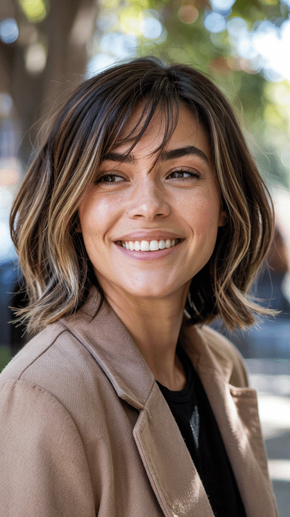 Choppy Bob with Long Side Bangs