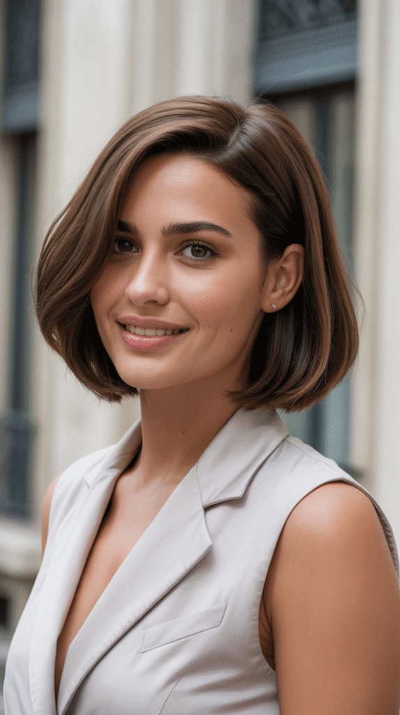 26 Best Parisian-Inspired French Bob Haircuts for True Chic Style 26 French Bob with Gentle A-Line