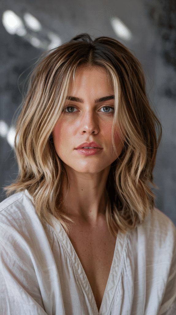 Shaggy Layered Long Bob
