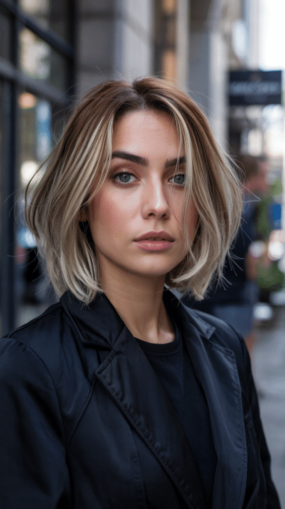 Asymmetrical Layered Long Bob
