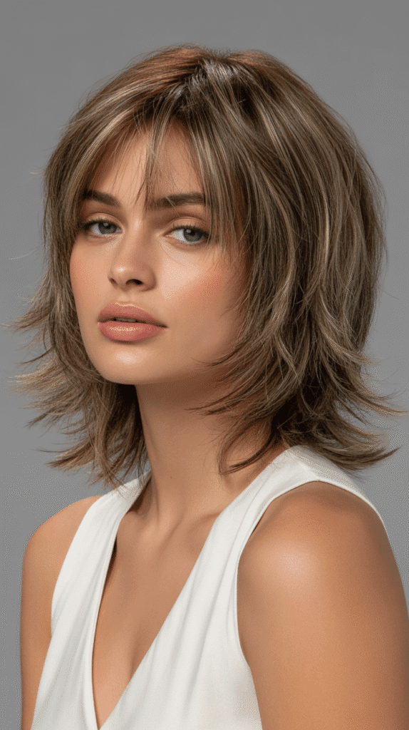 30 Stunning Long Bob with Curtain Bangs Ideas 12 Shaggy Long Bob with Curtain Bangs