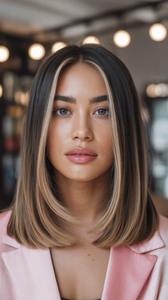 30 Chic Long Bob Haircuts for Women 27 Long Bob with Money Pieces