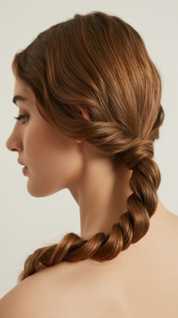 Low Twisted Ponytail