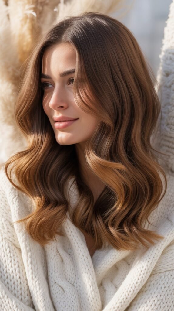 30 Light Brunette Winter Hair Color Ideas Perfect for the Season