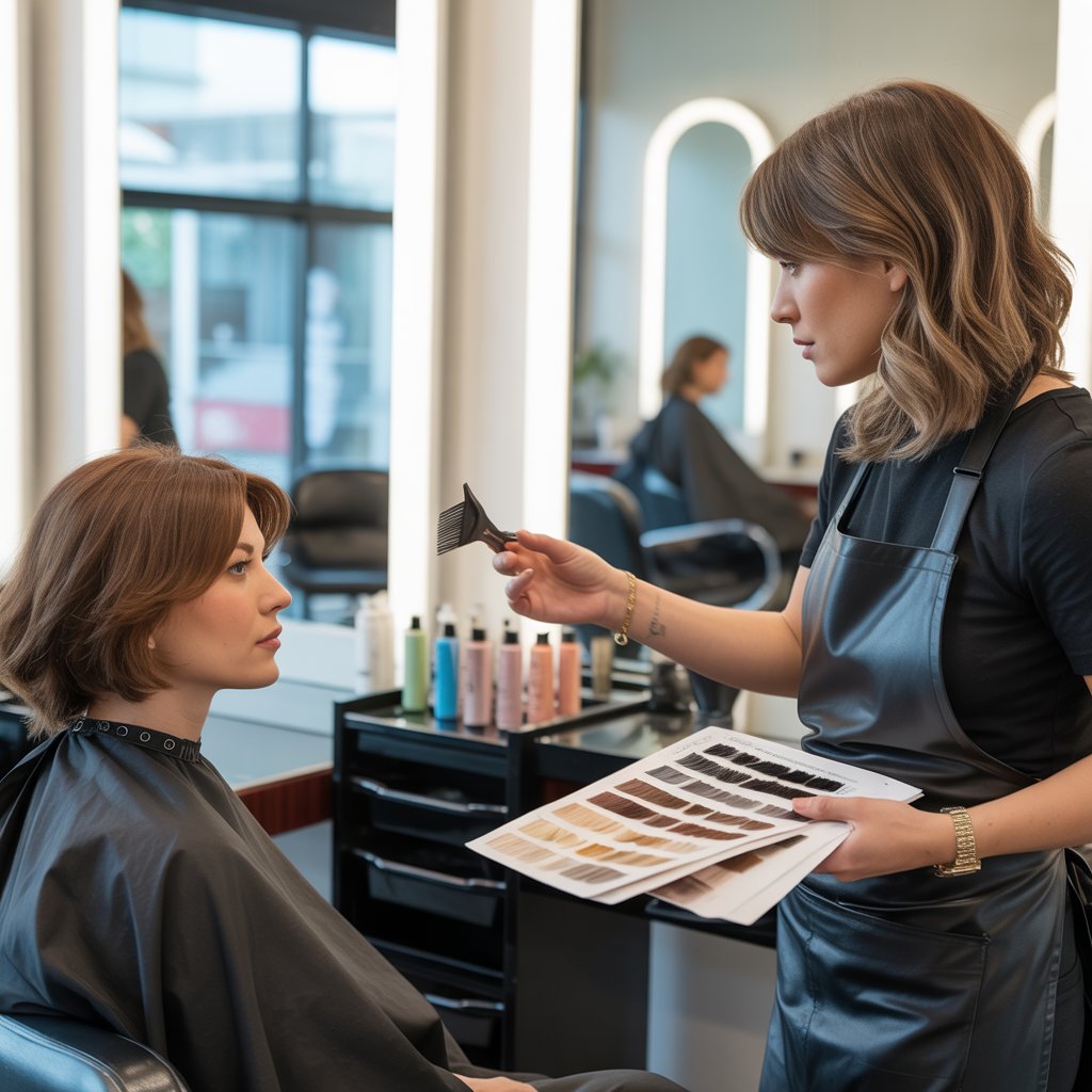 Combining Lowlights with Hair Treatments and Services