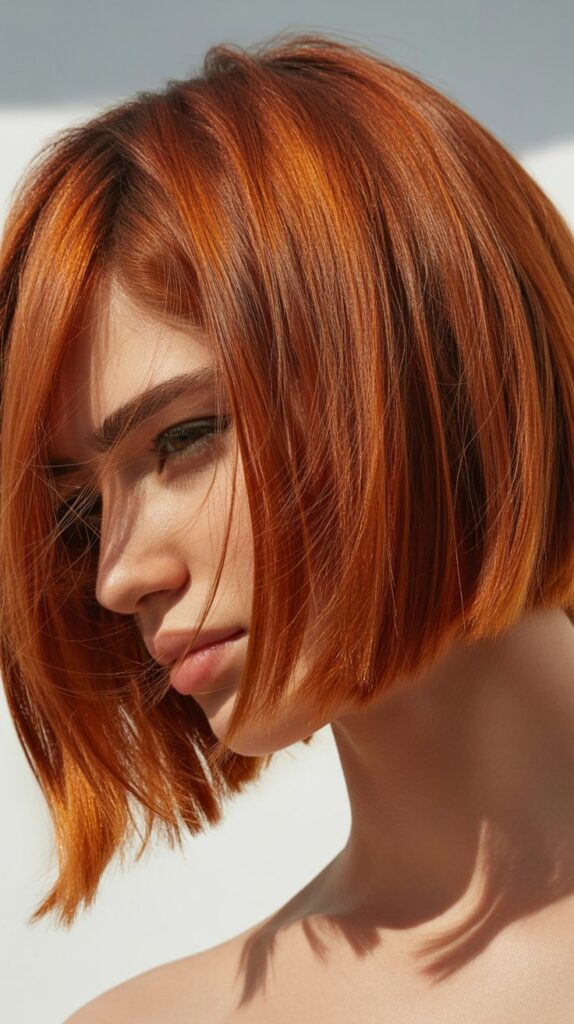 Best 33+ Choppy Bob Haircuts for Fine Hair You'll Want to Try This Year 17 Choppy Bob with Red Tones