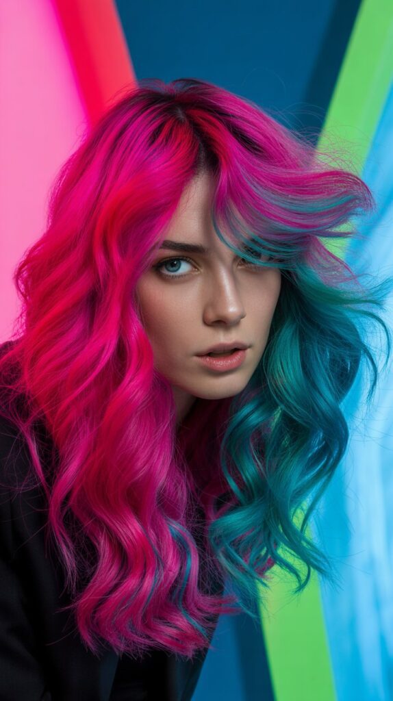 Magenta and Turquoise Bold Contrast