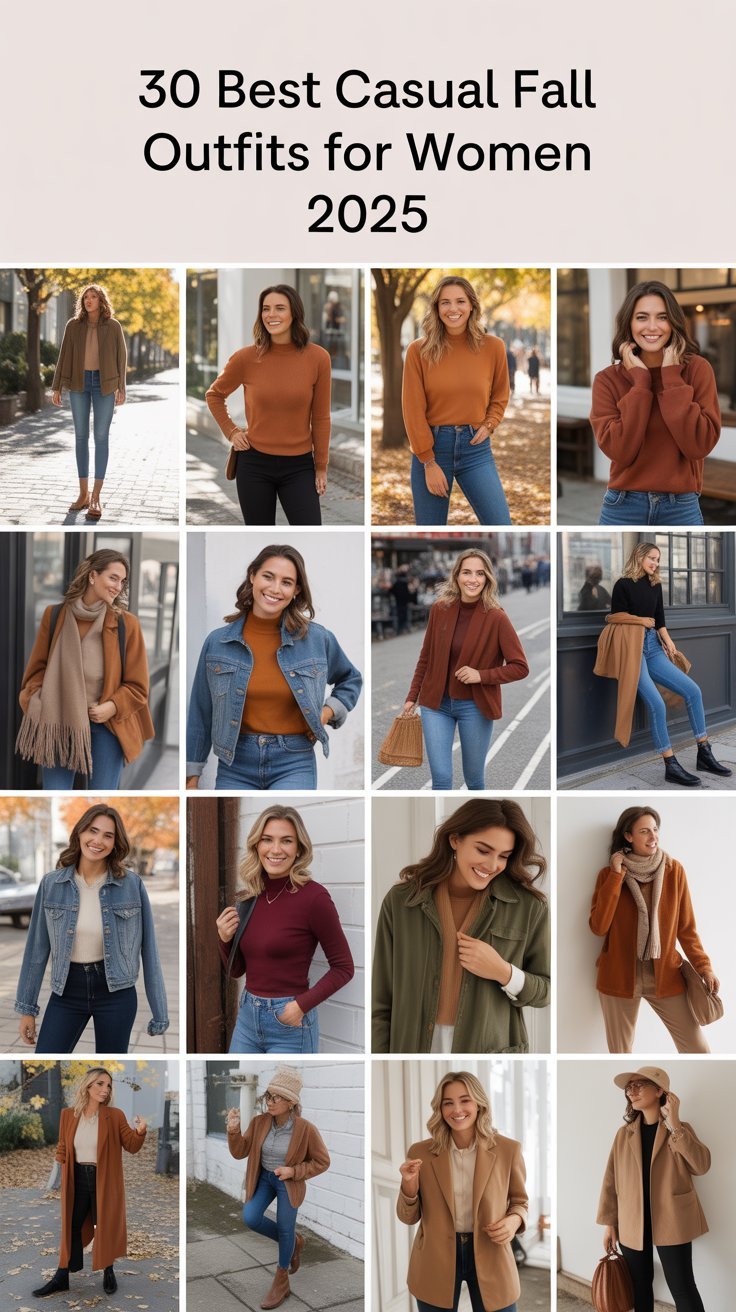 30 Best Casual Fall Outfits for Women 2025
