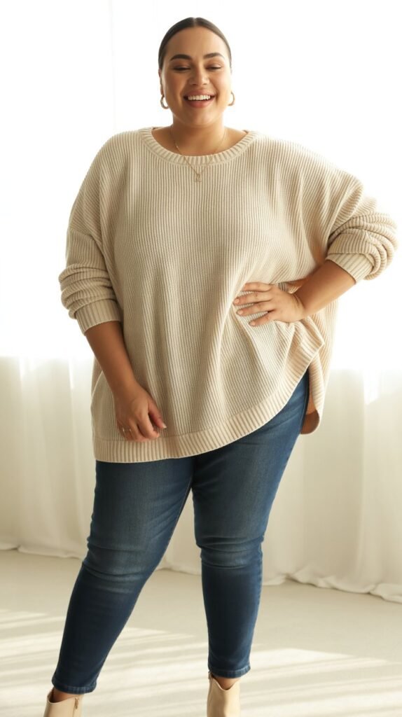 Oversized Sweater with Skinny Jeans