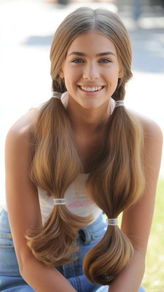  Triple Ponytail Style