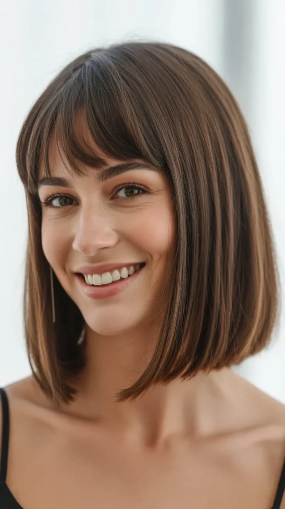 Long Bob with Curtain Bangs Transformation Stories