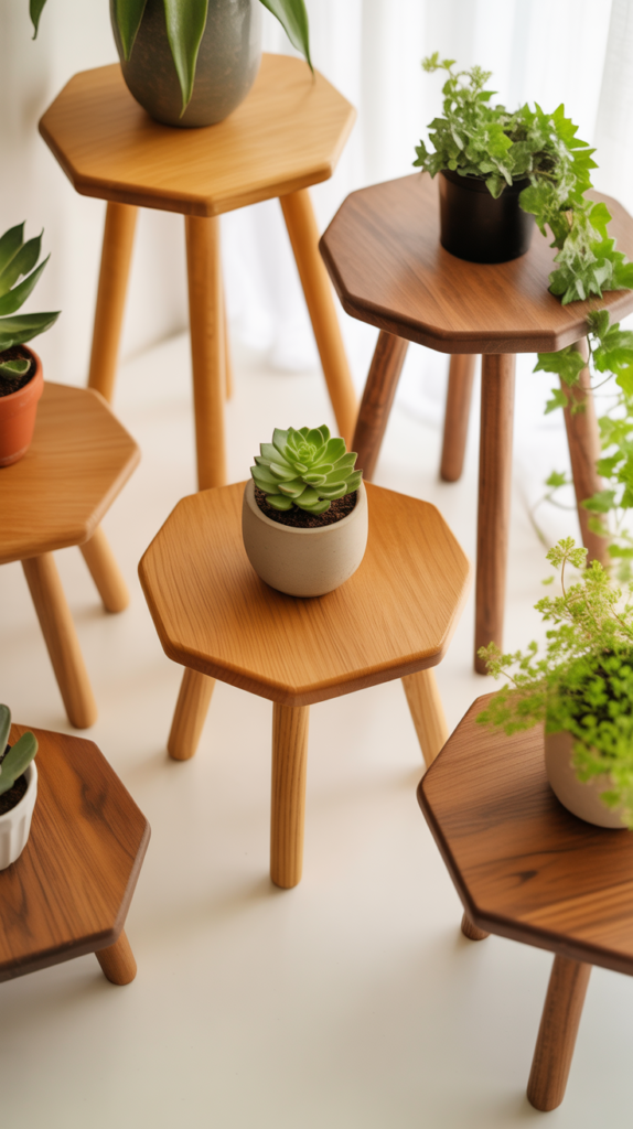 Wooden Plant Stands