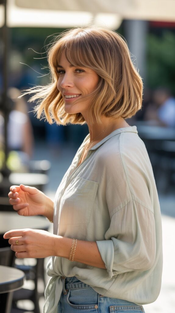 30 Stylish Long Bob with Curtain Bangs for Women Over 40 2 a candid lifestyle photograph of a confi ltrfBZ3ZR3iJ7YTJ0q3oBQ F8431LaJS0GRPhqce9j7XA