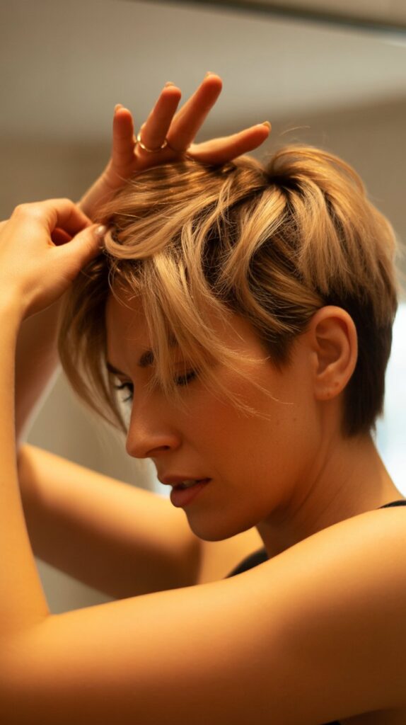 Messy Pixie with Long Front Pieces