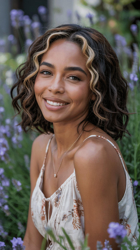 27 Flattering Blonde Hair Highlights for Black Women 15 Peekaboo Blonde Highlights