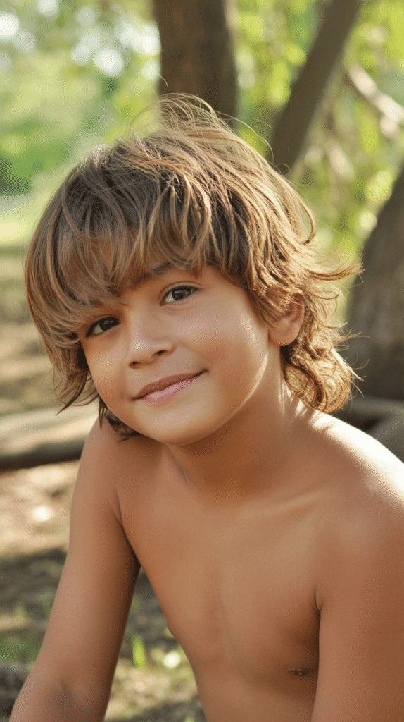 Top 30 Stylish Children Hairstyles for Little Boys That Are Totally Adorable 12 The Messy Fringe