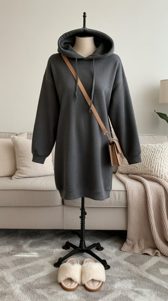 27 Stylish Self Care Sunday Outfits for Every Occasion 13 Sweatshirt Dress