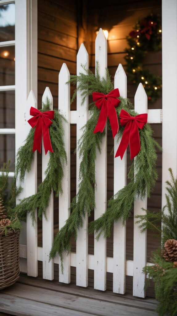 36 Wooden Christmas Trees for Your Front Porch Décor 19 Picket Fence Christmas Trees