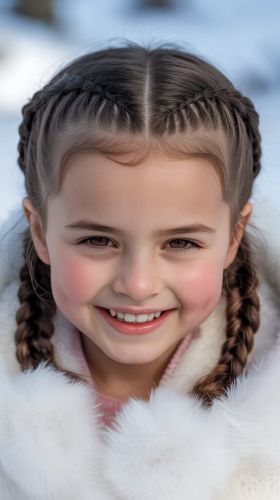 Zigzag Part with Braids