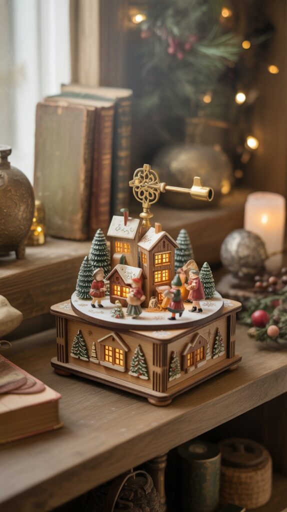 33 Profitable Rustic Christmas Wood Crafts for 2025 21 Wooden Christmas Music Box Holders