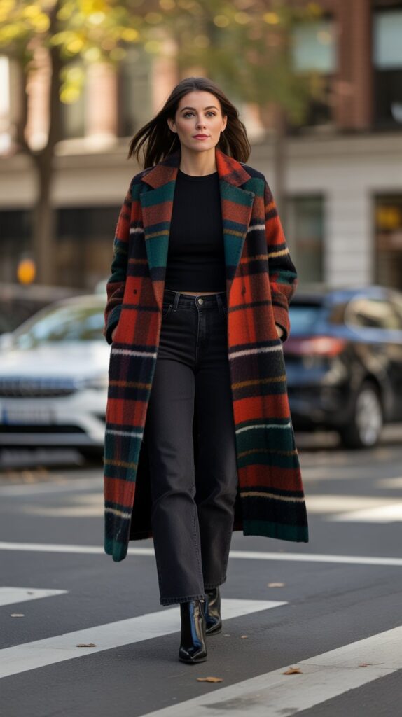32 Chic Casual Fall Outfits for Women in Their 30s 16 The Statement Coat as the Outfit