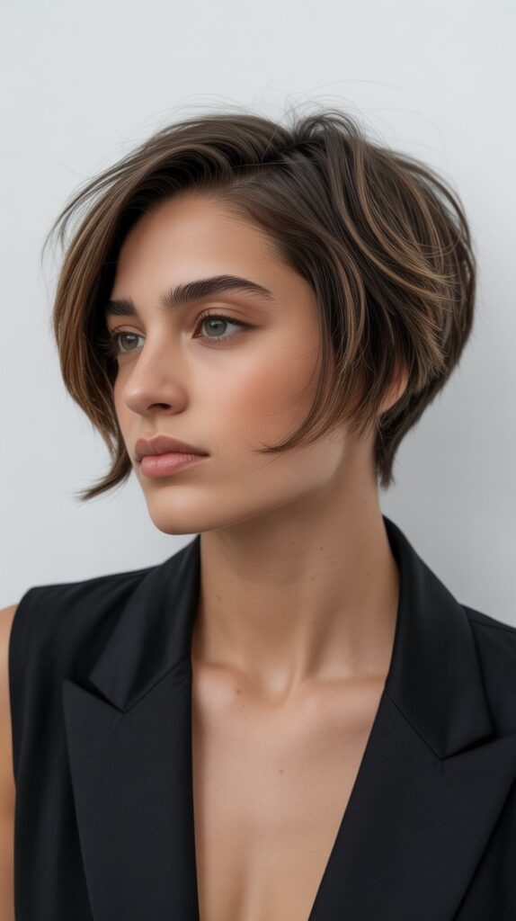 27 Stunning Bob Haircuts for Fine Hair 2025 18 The Bixie (Bob-Pixie Hybrid)