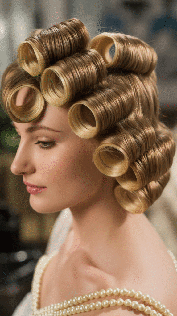 Best 30+ Wedding Hairstyles for Long Curly Hair 32 Pinned Curls with Vintage Styling