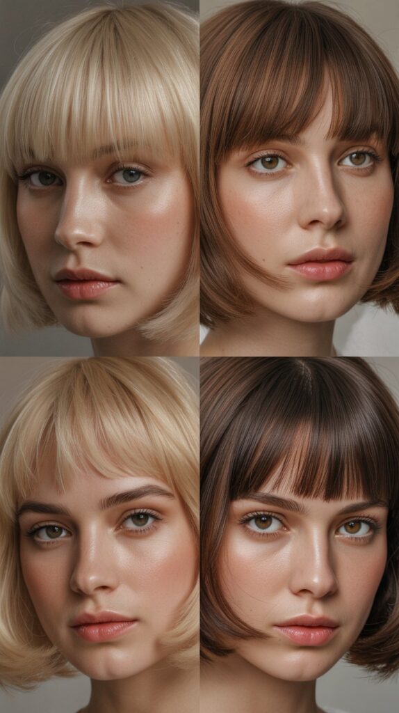 36 Easy-to-Style Bob Hairstyles for Fine Hair 35 Bob with Fringe