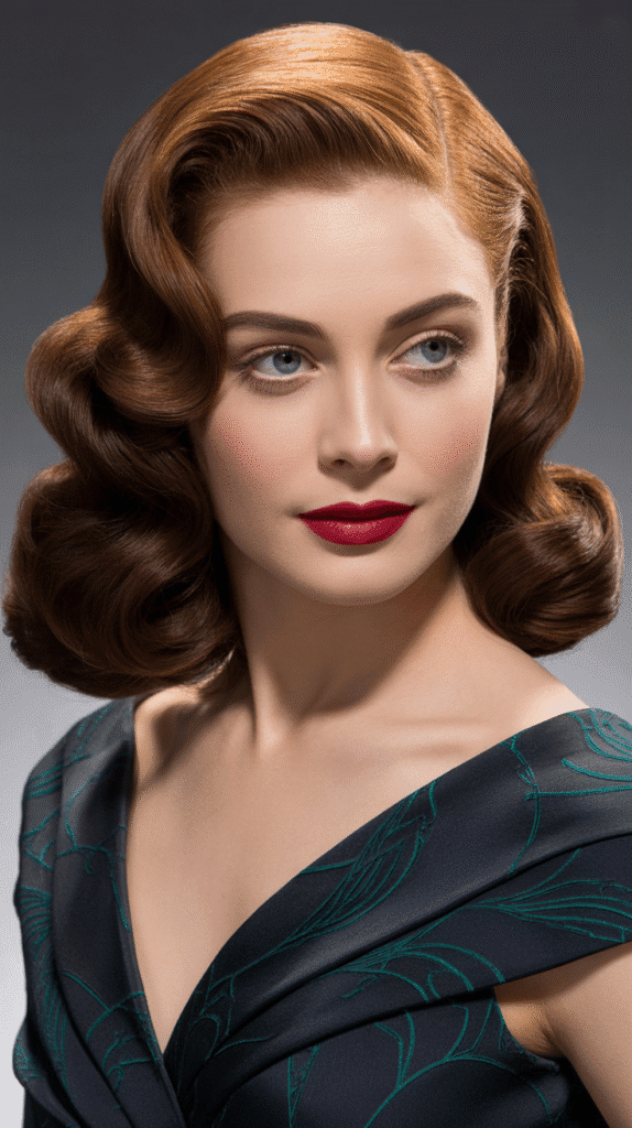 30 Simple and Stylish Greasy Hair Hairstyles 20 Pin-Curled Vintage Waves