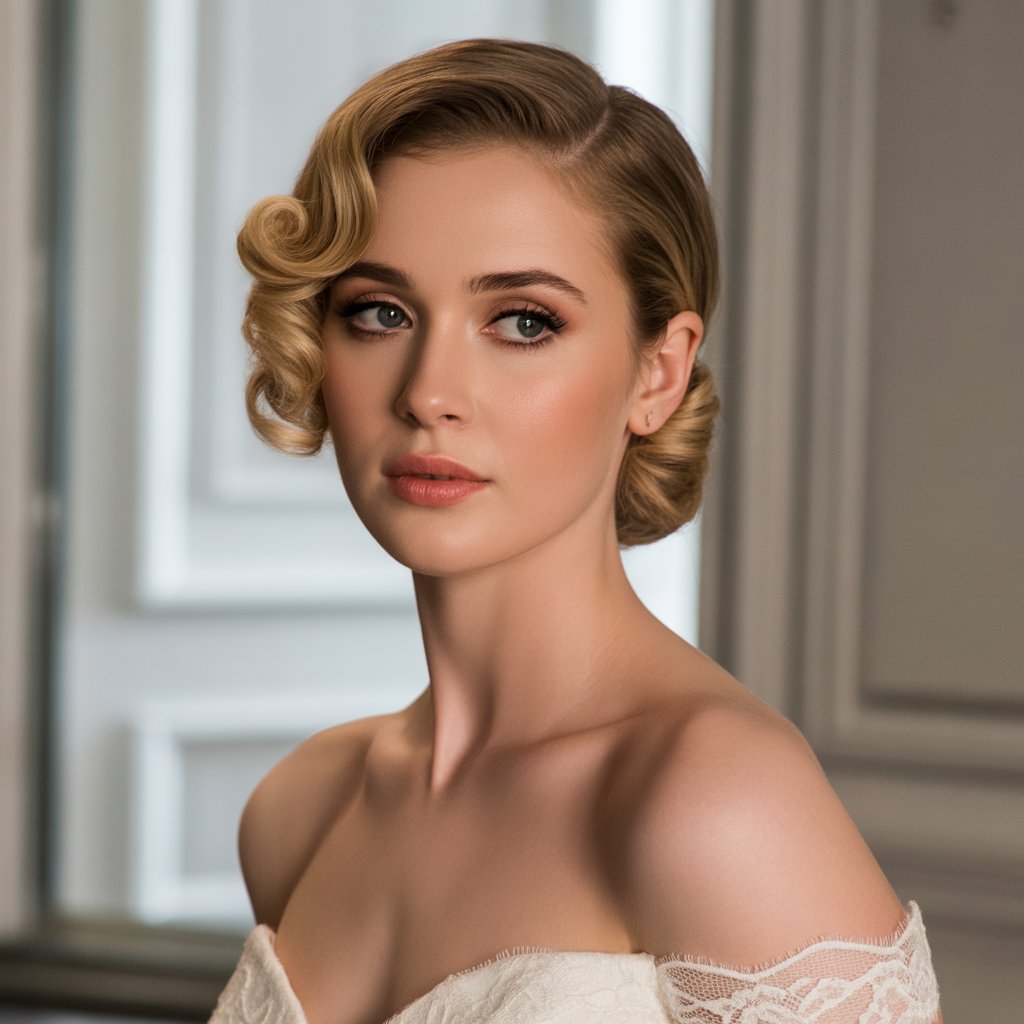 Curled Fringe with Smooth Back