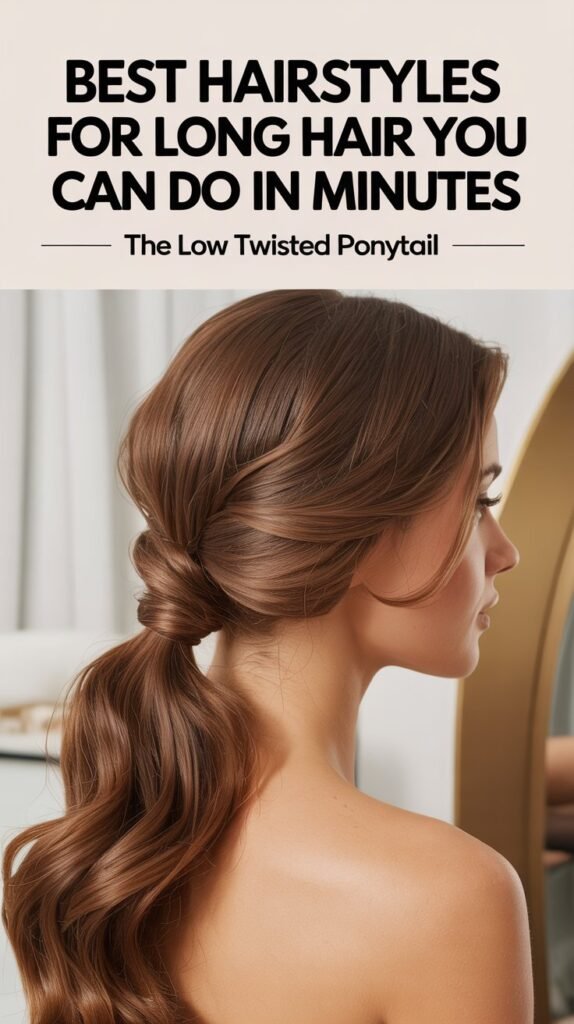 The Low Twisted Ponytail