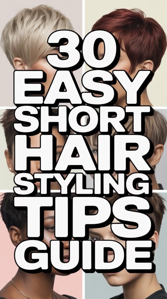 30 Easy Short Hair Styling Tips Guide 30 Easy Short Hair Styling Tips Guide
