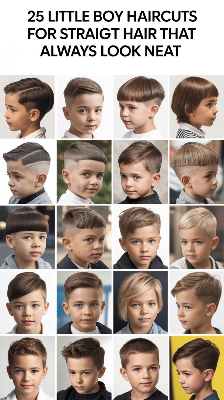 25 Little Boy Haircuts for Straight Hair That Always Look Neat